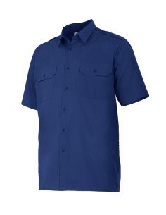 CAMISA UNIFORME MANGA CORTA. AZUL MARINO TALLA S-3XL