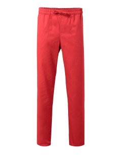 PANTALON PIJAMA CON CINTAS. ROJO CORAL TALLA 0-12