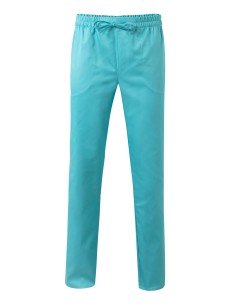 PANTALON PIJAMA CON CINTAS. TURQUESA CLARO TALLA 0-12
