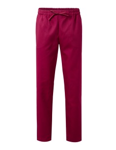 PANTALON PIJAMA CON CINTAS. BURDEOS TALLA 0-12