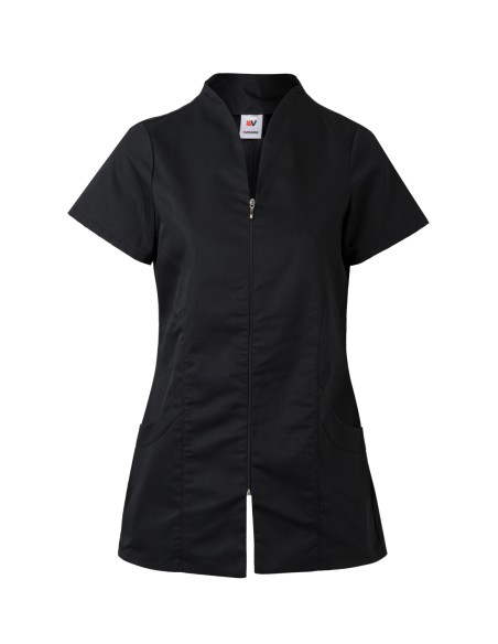 CHAQUETA M C CON CREMALLERA. NEGRO TALLA XS-2XL