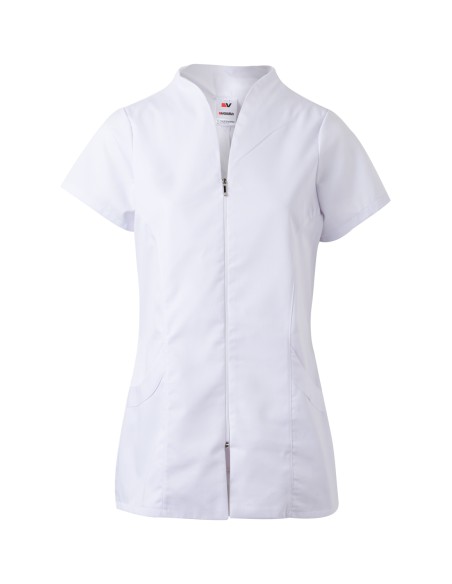 CHAQUETA M C CON CREMALLERA. BLANCO TALLA XS-2XL