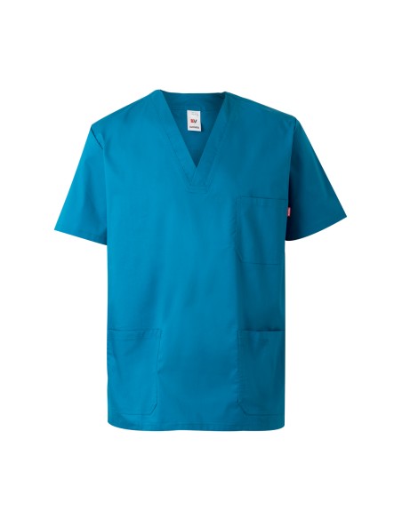 CAMISOLA PIJAMA STRETCH MC. AZUL ROYAL TALLA XS-3XL