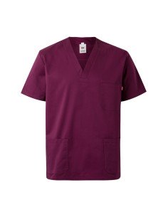 CAMISOLA PIJAMA STRETCH MC. BERENJENA TALLA XS-3XL