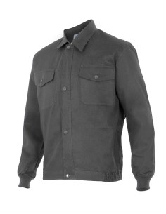 CAZADORA CON TAPETAS. GRIS TALLA 48-64