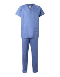 CONJUNTO PIJAMA. CELESTE TALLA 0-12