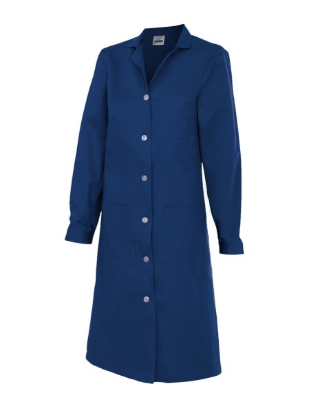 BATA SEÑORA MANGA LARGA. AZUL MARINO TALLA 38-60