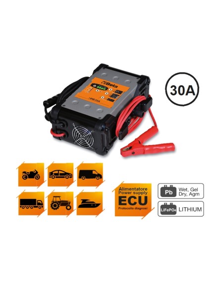 CARGADOR DE BATERÍAS MULTIFUNCIONES ELECTRÓNICO 6-12-24 V