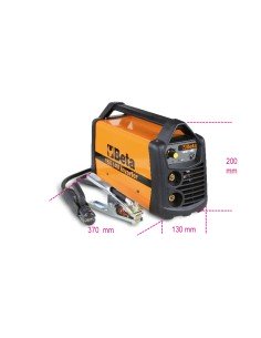 SOLDADOR INVERTER CON SALIDA DE CORRIENTE CONTINUA  DC  PARA TRABAJO CON ELECTRODOS MMA Y TIG EN ACERO. COMPACTA Y FÁCIL DE TRAN