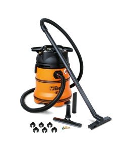 ASPIRADOR 35 LITROS PARA SÓLIDOS Y LÍQUIDOS CON ENCHUFES AUXILIARES DE CORRIENTE Y AIRE COMPRIMIDO 2