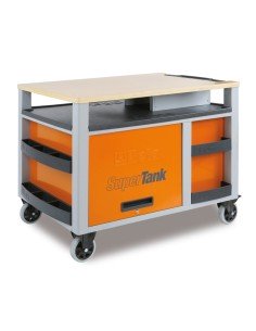 CARRO SUPERTANK CON MESA DE TRABAJO Y DIEZ CAJONES 2