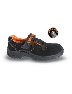 7216BK SANDALIAS DE ANTE SUAVE CON CIERRE FÁCIL TALLA 35-48