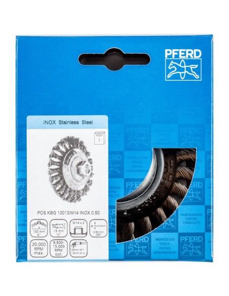 CARDAS CÓNICAS CON ROSCA, TRENZADAS POS KBG