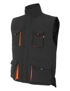 Chaleco acolchado bicolor