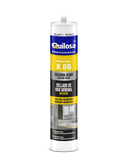 Sellador de silicona ácida ORBASIL K-86 uso general