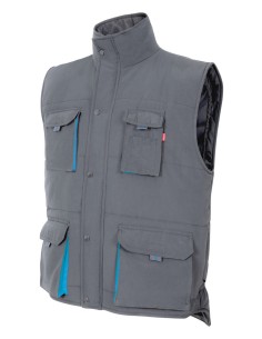 Chaleco acolchado bicolor