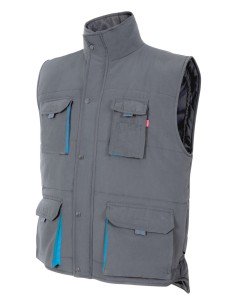 Chaleco acolchado bicolor