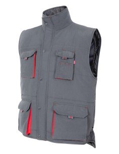 Chaleco acolchado bicolor