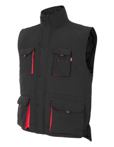 Chaleco acolchado bicolor